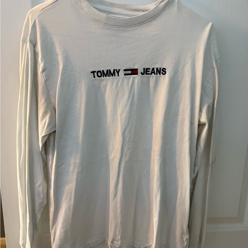 Tommy Hilfiger White Long Sleeve Tee